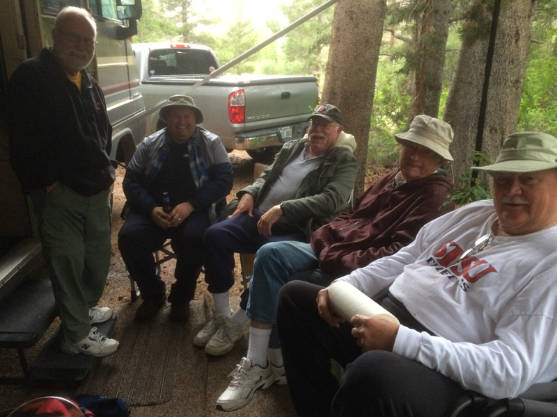 relaxing after hamburgers