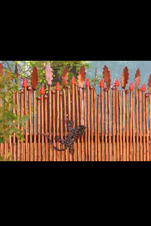 Metal Lizard on wall